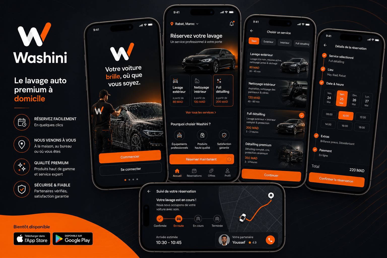Washini application mobile